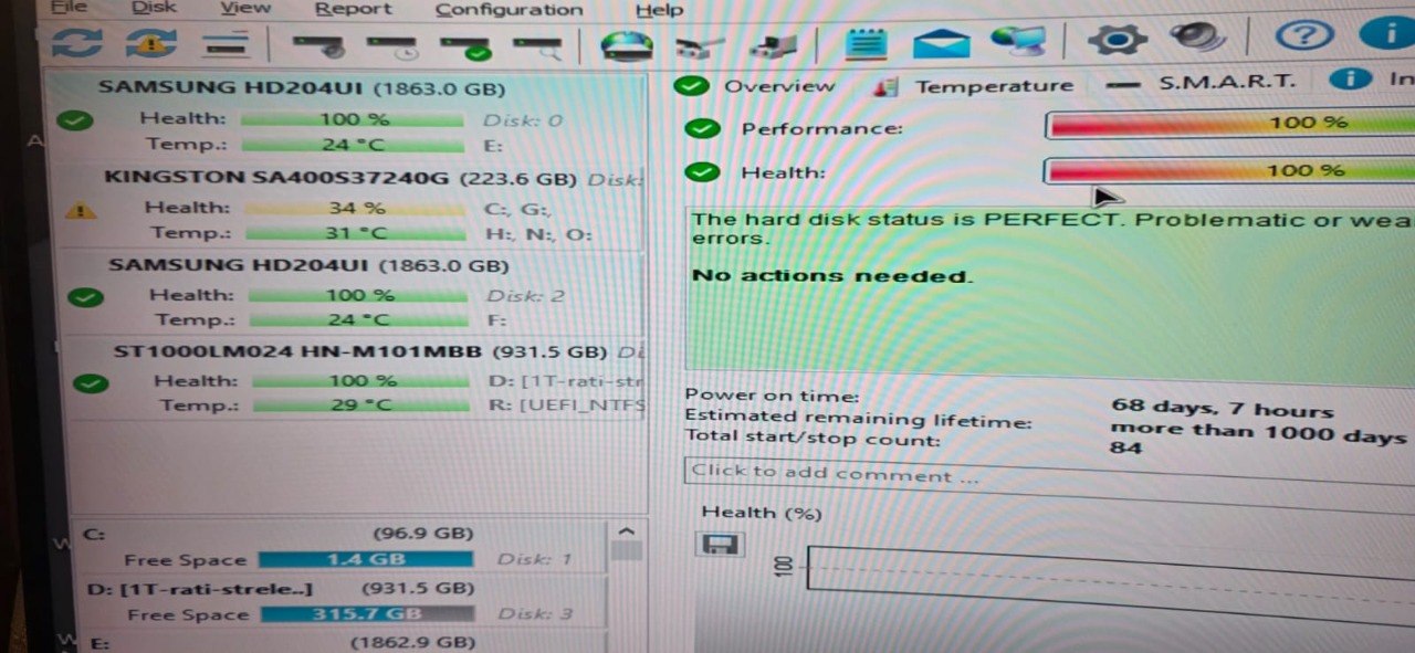 Продам жесткий диск Samsung 2TB HDD ( 100% Health) жесткий диск Цена будет 200 лари ( такж