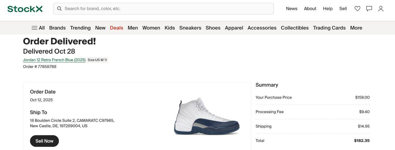 Продаю оригинальные кроссовки Nike air Jordan 12 в расцветке French blue. Покупались на са