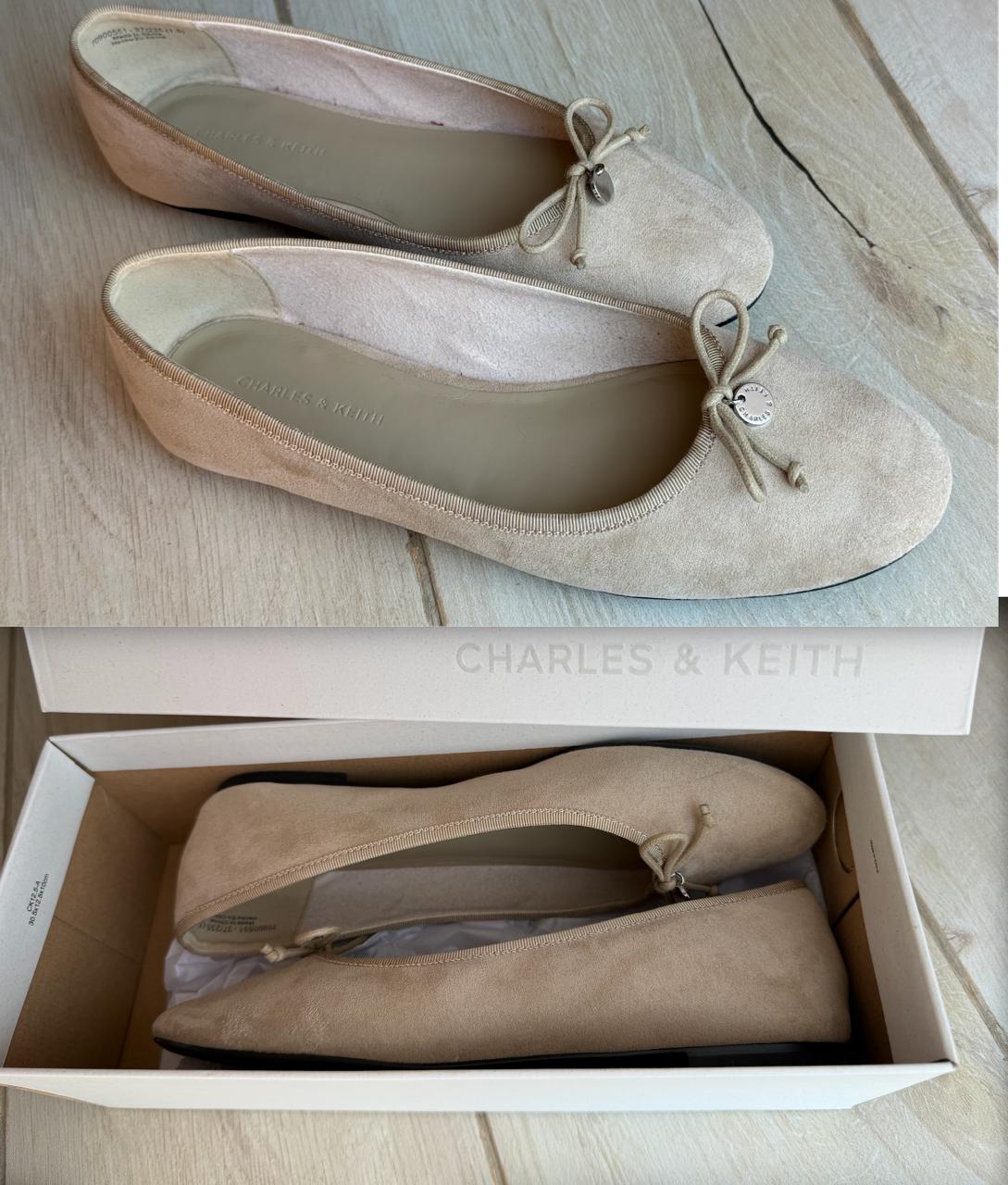 Балетки Charles & Keith, есть коробка, надевала 2–3 раза. Идеальное состояние. Размер 37 —