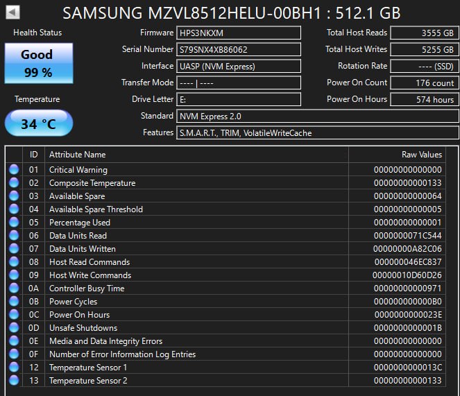 🔥 Продам SSD M.2 Samsung 512GB NVMe PCIe 4.0 (модель MZVL8512HELU / OEM-версия PM9C1). PCI