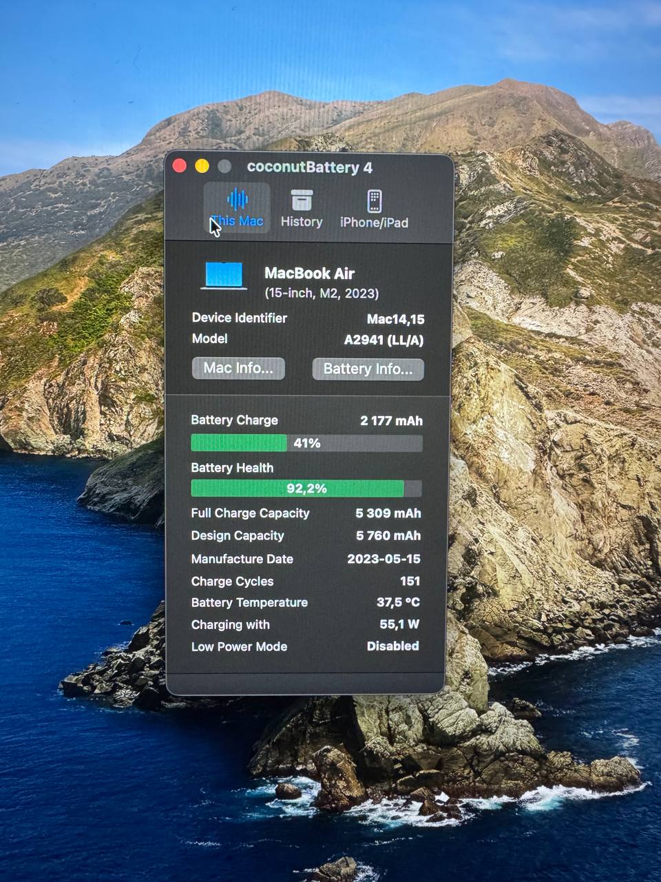 MacBook Air 15” M2 2023 Состояние отличное, работает идеально. M2 / 8GB / 256GB SSD Экран 