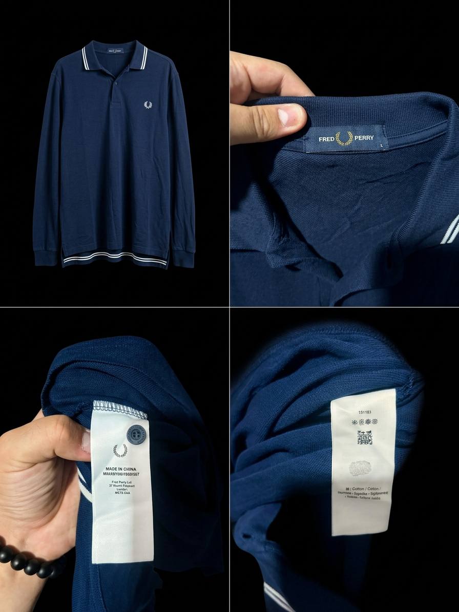 Fred Perry Long Sleeve Размер: L Состояние: 9/10 Цена: 70 лари